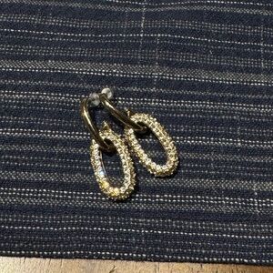 Gold and Silver Hoop Earrings